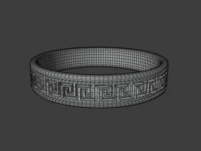 Greek Pattern Ring 3D print model
