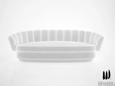 Brabbu Powel Sofa 3D model