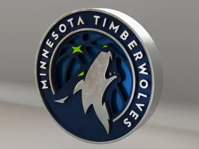 NBA Minessota Timberwolves Logo 3D model