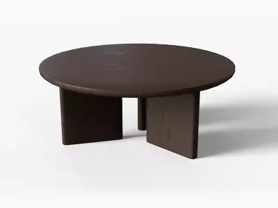 Morro low Table in small dark Low-poly 3D model