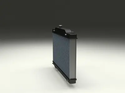 Car Radiator Low-poly 3D model