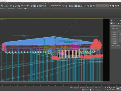Industrial 3D Model in 3ds Max for study ready to use Low-poly 3D model