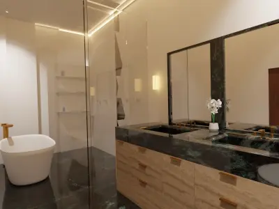 modern luxury house model 1 3D model