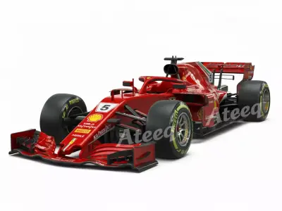 F1 Ferrari SF71H 3D Model High Quality Formula One Racing Car 3D print model