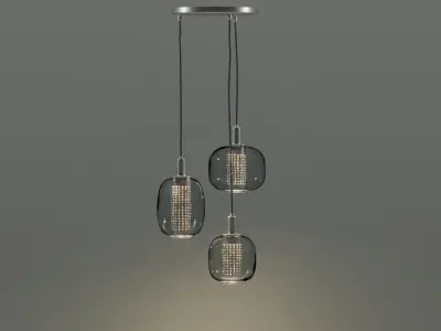 Pendant Light glass metal hogvind 3D model