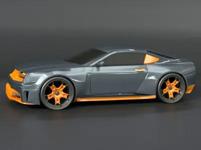  Stylish muscle car concept 3D model