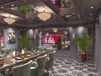 Lounge bar Vip  3D model