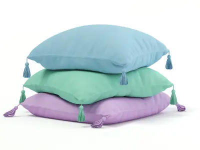 Three Pillows 3D model