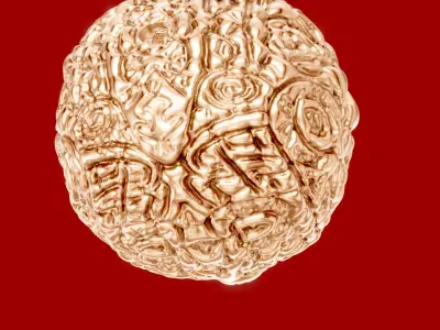 Celtic knot Textured ball 3D print model