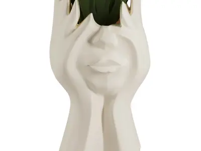 Human Face Bouquet V1 3D model