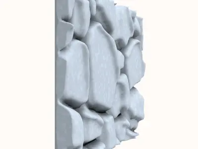 Jagged Quartzite Wall Texture 3D model