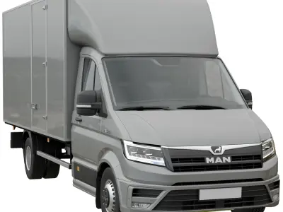 MAN TGE  isothermal van MAXI 3D model