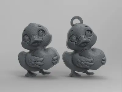 valentines day  cute duck decor  3D print model