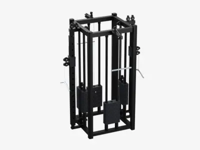 Low Poly Gym Equipments Low-poly 3D model