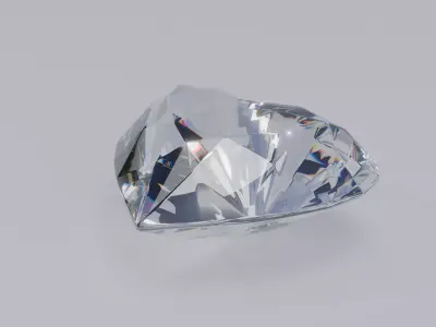 Heart Diamond Ideal Cut 3D model