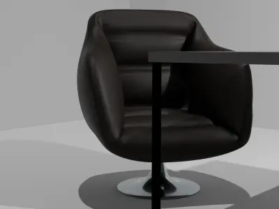 luxury chair  Low-poly 3D model