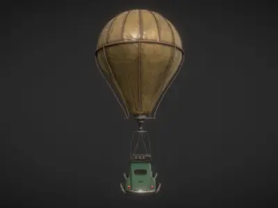 hover car Low-poly 3D model