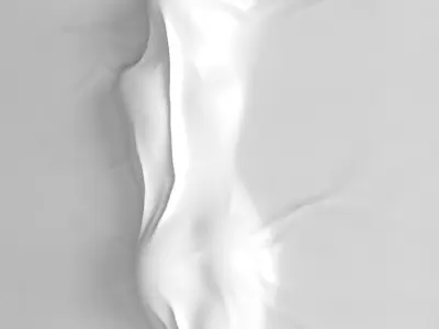Bas relief Woman on the Wall 2 3D model