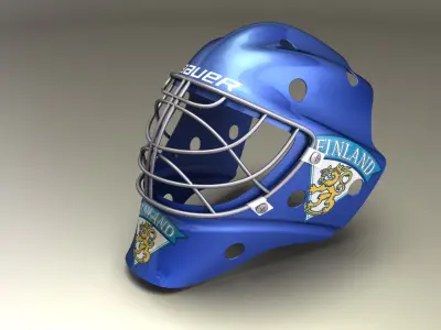 Goalie mask Free 3D model