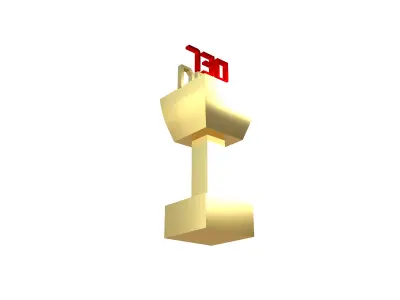 Days 730 Trophy v1 001 Low-poly 3D model
