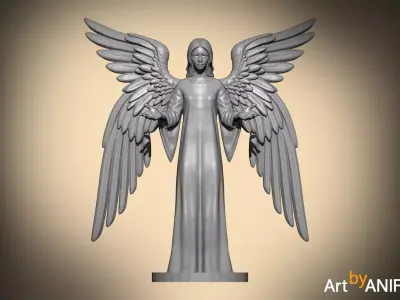 ANGEL 50mm-Resin printable Miniatures  3D print model