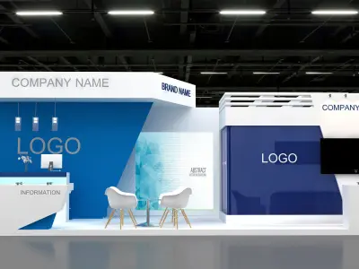 3D Booth 3D model