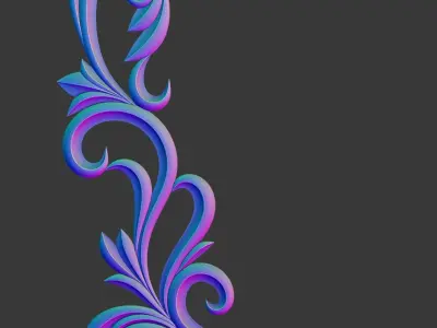 Wooden Corner Ornate 3D print model