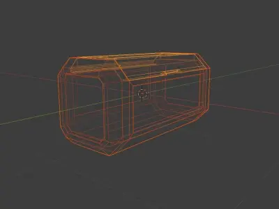Sci-fi low-poly container Free low-poly 3D model