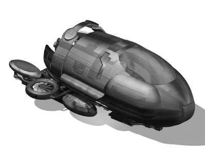 Spaceship 01 3D model