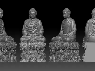 Shakyamuni Buddha 3D print model