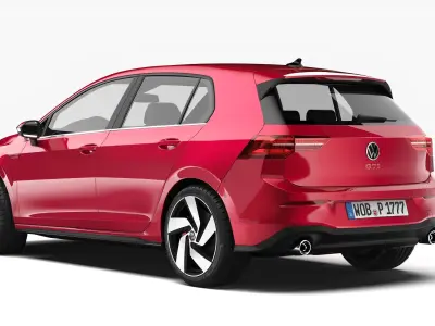 Volkswagen Golf GTI 2021 3D model
