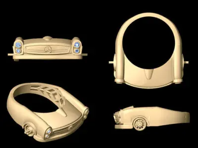 1970 Mercedes Benz 3D print model