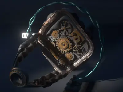 Limic steam punk model Low-poly 3D model