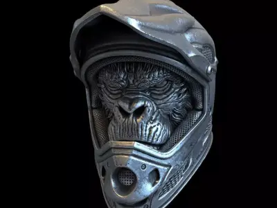 Animal Pendant jewelry Biker monkey vol2  3D print model