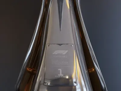 F1 Trophy - Abu Dhabi GP Trophy Low-poly 3D model