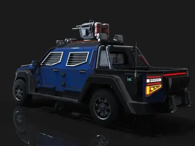 Vehicle spectre  Low-poly 3D model