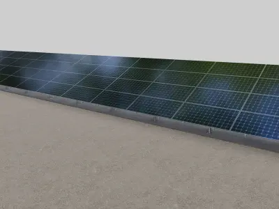 Solar Panel Steel Construction Type 15 3D model