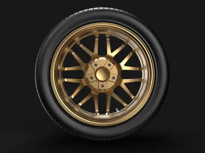 Car wheel 18 Inches 3D model