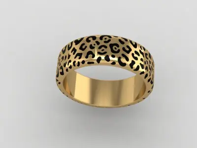 Pantera ring Low-poly 3D model