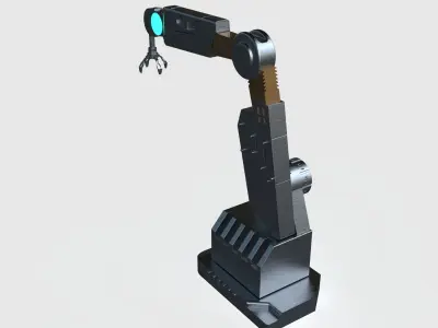 mechanical arm scifi robotic  3D model