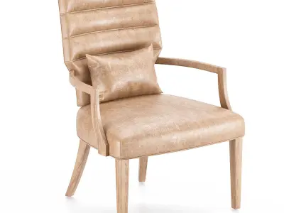 Lucrezia Low Armchair Low-poly 3D model