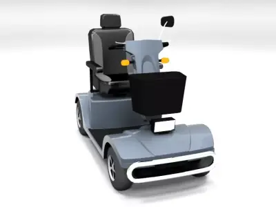 LESCON HS740 ELEKTROMOBIL LOWPOLY Low-poly 3D model