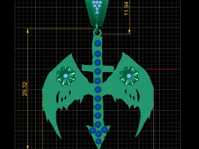 GOLD PENDANT 3D print model