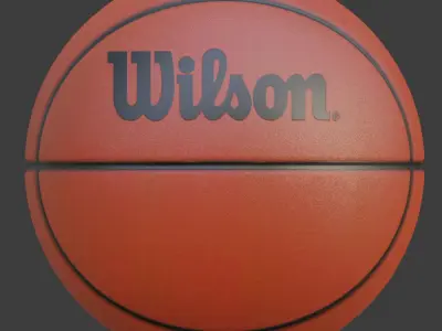 Wilson Basketball Low-poly 3D model