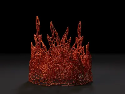 Fire flame 3D print model