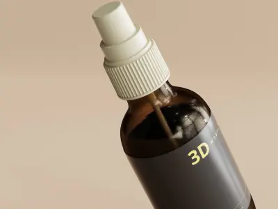 Cosmetic Spray Bottle 3D model