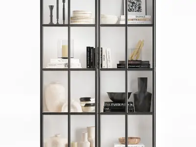 Crate and Barrel Kedzie cabinet 3D model