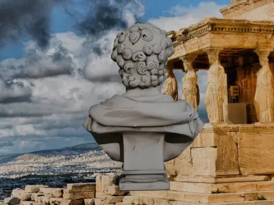 sculpture Griega Low-poly 3D model