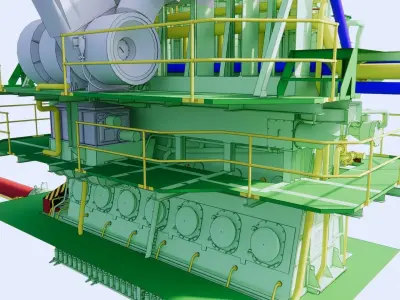 Marine Diesel Engine 3D model