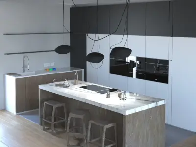 Kitchen v3 3D model